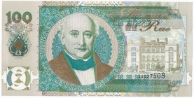Great Britain, Testnote De la Rue with Thomas De la Rue, 100 (1995)
Light verticall fold at 1/3 of banknotes length.
Lekko ugięty w pionie na 1/3 sz...
