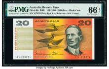 Australia Australia Reserve Bank 20 Dollars ND (1985) Pick 46e R409 PMG Gem Uncirculated 66 EPQ. 

HID09801242017

© 2020 Heritage Auctions | All Righ...