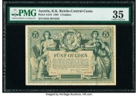 Austria K.K Reichs-Central-Cassa 5 Gulden 1881 Pick A154 PMG Choice Very Fine 35. 

HID09801242017

© 2020 Heritage Auctions | All Rights Reserved