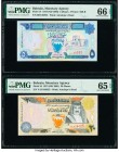 Bahrain Monetary Agency 5; 20 Dinars 1973 (ND 1993-2001) Pick 14; 24 Two Examples PMG Gem Uncirculated 66 EPQ; Gem Uncirculated 65 EPQ. 

HID098012420...