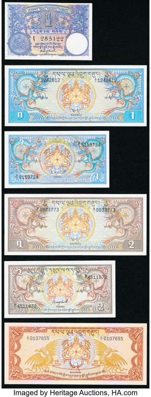 Bhutan Group Lot of 11 Examples About Uncirculated-Crisp Uncirculated. Possible ...