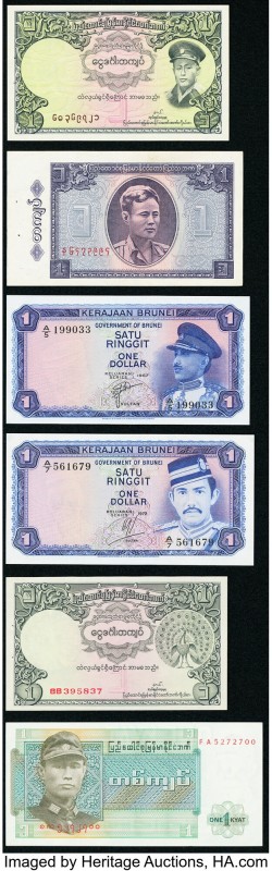 World (Brunei, Burma) Group Lot of 22 Examples Extremely Fine-Crisp Uncirculated...