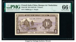 French Indochina Banque de l'Indo-Chine 1 Piastre ND (1942-45) Pick 60 PMG Gem Uncirculated 66 EPQ. 

HID09801242017

© 2020 Heritage Auctions | All R...