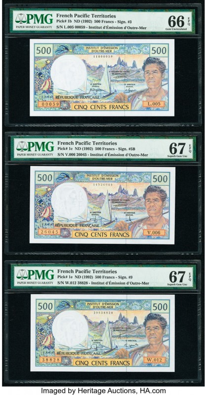French Pacific Territories Institut d'Emission d'Outre Mer 500 Francs ND (1992) ...