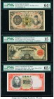 Korea Bank of Chosen 10 Yen ND (1932) Pick 31a PMG Choice Uncirculated 64 EPQ; Philippines Philippine National Bank 2 Pesos 1929 Pick 74b PMG Choice F...