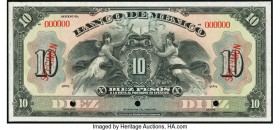 Mexico Banco de Mexico 10 Pesos ND (1925-34) Pick 22s Specimen About Uncirculated. Punch hole cancelled with three holes. 

HID09801242017

© 2020 Her...