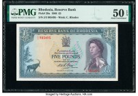 Rhodesia Reserve Bank of Rhodesia 5 Pounds 1.7.1966 Pick 29a PMG About Uncirculated 50 EPQ. 

HID09801242017

© 2020 Heritage Auctions | All Rights Re...