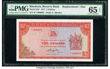 Rhodesia Reserve Bank of Rhodesia 2 Dollars 15.4.1977 Pick 35b* Replacement PMG Gem Uncirculated 65 EPQ. 

HID09801242017

© 2020 Heritage Auctions | ...