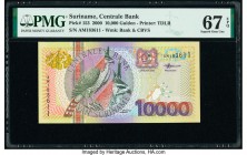 Suriname Centrale Bank van Surname 10,000 Gulden 2000 Pick 153 PMG Superb Gem Unc 67 EPQ. 

HID09801242017

© 2020 Heritage Auctions | All Rights Rese...