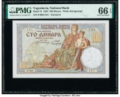 Yugoslavia National Bank 100 Dinara 15.7.1934 Pick 31 PMG Gem Uncirculated 66 EPQ. 

HID09801242017

© 2020 Heritage Auctions | All Rights Reserved