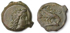 Griechische Münzen, BOSPORUS. Olbia. Bronze (3.68 g. 19 mm) 260 -250 v. Chr, Sehr schön