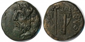 Griechische Münzen, BOSPORUS. SCYTHIA: Olbia. Bronze (12.39 g. 24 mm) ca. 330-300 v. Chr, Vorzüglich