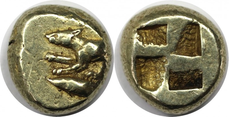 Griechische Münzen, MYSIA. Kyzikos EL Hekte (2.81 g. 11 mm), circa 500-475 v. Ch...
