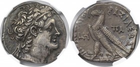 Griechische Münzen, AEGYPTUS. Ptolemäus IX. Soter II. & Kleopatra III., 116-107 v. Chr. AR Tetradrachme (14.09 g), Jahr 8 (ca. 110/9 v. Chr.), Vs.: Di...