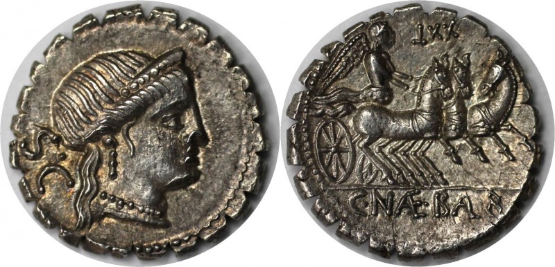 Römische Münzen, MÜNZEN DER RÖMISCHEN REPUBLIK. AR Denar (Serratus) 79 v. Chr, R...