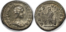 Römische Münzen, MÜNZEN DER RÖMISCHEN KAISERZEIT. Plautilla, 202-205 n. Chr, AR Denar (3.04 g) Sehr schön