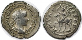 Römische Münzen, MÜNZEN DER RÖMISCHEN KAISERZEIT. Gordianus III., 238-244 n. Chr, AR Denar (3.91 g) Sehr schön
