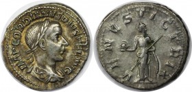 Römische Münzen, MÜNZEN DER RÖMISCHEN KAISERZEIT. Gordianus III., 238-244 n. Chr, AR Denar (3.38 g) Sehr schön