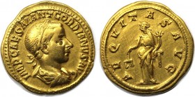 Römische Münzen, MÜNZEN DER RÖMISCHEN KAISERZEIT. Gordianus III. (238-244 n. Chr.). AV Aureus (4.68 g. 20 mm) 239 n. Chr, Vs.: IMP CAES M ANT GORDIANV...
