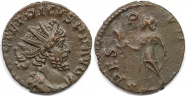 Römische Münzen, MÜNZEN DER RÖMISCHEN KAISERZEIT. Tetricus I. (271-274 n. Chr.). Antoninianus 272-273 n. Chr. (2.45 g. 17.5 mm), Vs.: (IMP) (C?) TETRI...