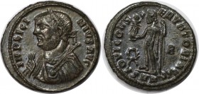 Römische Münzen, MÜNZEN DER RÖMISCHEN KAISERZEIT. Licinius I. (308-324 n. Chr). Follis (3.12 g. 20 mm). Vs.: IMP LICINIVS AVG, gepanzerte und drapiert...