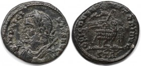 Römische Münzen, MÜNZEN DER RÖMISCHEN KAISERZEIT. Licinius I. (308-324 n. Chr). Follis (2.62 g. 18 mm). Vs.: IMP LICINIVS AVG, Büste mit Lorbeerkranz ...