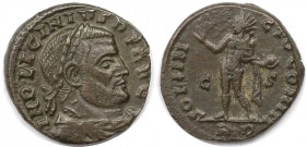 Römische Münzen, MÜNZEN DER RÖMISCHEN KAISERZEIT. Licinius I. (308-324 n. Chr). Follis (3.41 g. 19 mm). Vs.: IMP LICINIVS PF AVG, Drapierte, kürassier...