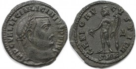Römische Münzen, MÜNZEN DER RÖMISCHEN KAISERZEIT. Licinius I. (308-324 n. Chr). Follis (3.24 g. 21.5 mm). Vs.: IMP C VAL LICIN LICINIVS PF AVG, Büste ...