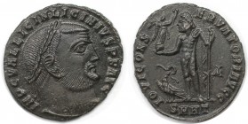 Römische Münzen, MÜNZEN DER RÖMISCHEN KAISERZEIT. Licinius I. (308-324 n. Chr). Follis (3,44 g. 21 mm). Vs.: IMP C VAL LICIN LICINIVS PF AVG, Büste mi...