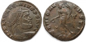 Römische Münzen, MÜNZEN DER RÖMISCHEN KAISERZEIT. Licinius I. (308-324 n. Chr). Follis (6.24 g. 25 mm). Vs.: IMP LIC LICINIVS PF AVG, Büste mit Lorbee...