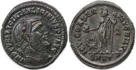 Römische Münzen, MÜNZEN DER RÖMISCHEN KAISERZEIT. Licinius I. (308-324 n. Chr). Follis 313-316 n. Chr. (4,32 g. 24 mm). Vs.: IMP C VAL LICINIAN LICINI...