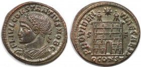 Römische Münzen, MÜNZEN DER RÖMISCHEN KAISERZEIT. Constantius II. Follis 337-361 n. Chr. (3.25 g. 19.5 mm) Vs.: FL IVL CONSTANTIVS NOB C, Büst n. l. R...