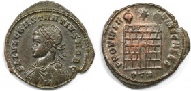 Römische Münzen, MÜNZEN DER RÖMISCHEN KAISERZEIT. Constantius II. Follis 337-361 n. Chr. (3.08 g. 20 mm) Vs.: FL IVL CONSTANTIVS NOB C, Büst n. l. Rs....