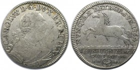 Altdeutsche Münzen und Medaillen, BRAUNSCHWEIG - WOLFENBÜTTEL. Karl I. (1735-1780). 1/3 Taler 1764 IDB E, Silber. Schön 316. Sehr schön