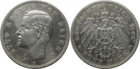 Deutsche Münzen und Medaillen ab 1871, REICHSSILBERMÜNZEN, Bayern. Otto (1886-1913). 5 Mark 1908 D, Silber. Jaeger 46. Sehr schön