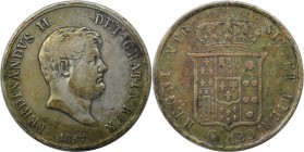 Europäische Münzen und Medaillen, Italien / Italy. Neapel und Sizilien. Ferdinand II. (1830 - 1859). 120 Grana 1857, KM 370. Silber. Sehr schön