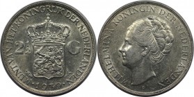 Europäische Münzen und Medaillen, Niederlande / Netherlands. Wilhelmina (1890-1948). 2-1/2 Gulden 1939, Silber. 0.58 OZ. KM 165. Vorzüglich