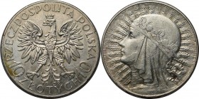 Europäische Münzen und Medaillen, Polen / Poland. Königin Jadwiga. 10 Zlotych 1932, Warschau, Silber. 0.53 OZ. KM Y# 22. Sehr schön-vorzüglich, Kl.Kra...