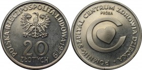 Europäische Münzen und Medaillen, Polen / Poland. Kindergesundheitszentrum. 20 Zlotych 1979 Proba, Kupfer-Nickel. KM Pr343. Stempelglanz