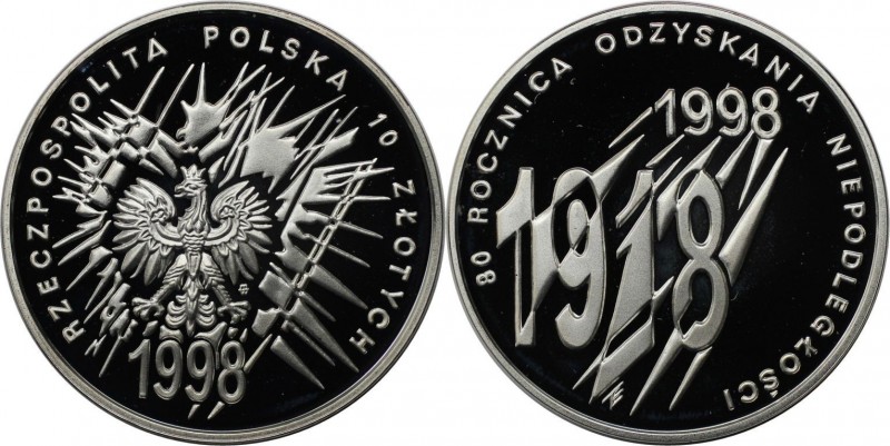 Europäische Münzen und Medaillen, Polen / Poland. Gedenkmünze. 10 Zlotych 1998, ...