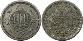 Europäische Münzen und Medaillen, Portugal. Karl I. 100 Reis 1900, Kupfer-Nickel. KM 546. Vorzüglich