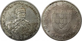 Europäische Münzen und Medaillen, Portugal. 100. Geburtstag Marechal Carmona. 50 Escudos 1969, Silber. 0.38 OZ. KM 599. Stempelglanz. Flecken
