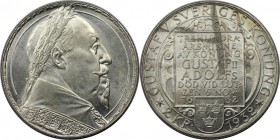 Europäische Münzen und Medaillen, Schweden / Sweden. 300. Todestag Gustav II. Adolf. 2 Kronor 1932, Silber. KM 805. Stempelglanz