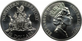 Weltmünzen und Medaillen, Australien / Australia. " Northern Territory ". 10 Dollars 1992, Silber. 0.6 OZ. KM 188. Stempelglanz