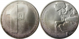 Weltmünzen und Medaillen, Israel. Das Gelobte Land - Gazelle. 1 New Sheqel 1989, Silber. 0.39 OZ. KM 199. Stempelglanz