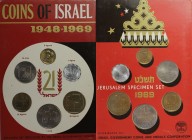 Weltmünzen und Medaillen, Israel, Lots und Sammlungen. Set 1948-1969. KM MS22. Stempelglanz