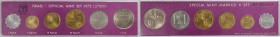 Weltmünzen und Medaillen, Israel, Lots und Sammlungen. Set 1972. KM MS30. Stempelglanz