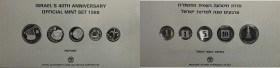 Weltmünzen und Medaillen, Israel, Lots und Sammlungen. Set 1988. KM MS55. Polierte Platte