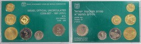 Weltmünzen und Medaillen, Israel, Lots und Sammlungen. Set 1991. KM MS62. Stempelglanz