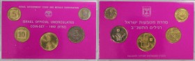 Weltmünzen und Medaillen, Israel, Lots und Sammlungen. Set 1992. KM MS65. Stempelglanz